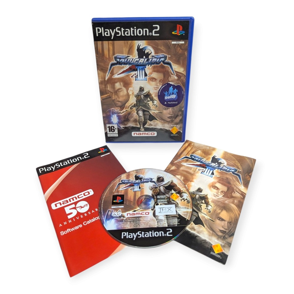 SoulCalibur III 3 Sony PlayStation 2 PS2 PAL Namco Fighting Game Complete CIB